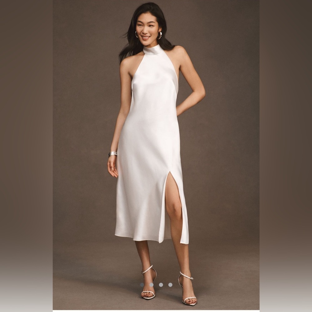 Sachin and Babi Violet Halter Midi Dress - Size Small